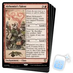 ALCHEMIST'S TALENT X4 Bloomburrow: Commander Magic MTG MINT CARD - Image 1