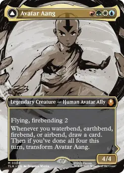 MTG Avatar: The Last Airbender - Avatar Aang Borderless (0308) NM - Image 1