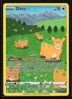 Ditto GG22 Crown Zenith: Galarian Gallery Ultra Rare Pokemon Card - Image 1