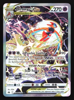 Deoxys VSTAR GG46/GG70 Crown Zenith: Galarian Gallery Ultra Rare Pokemon Card - Image 1