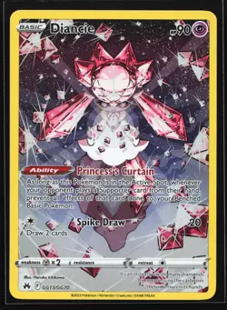 Diancie GG13/GG70 Crown Zenith: Galarian Gallery Ultra Rare Pokemon Card - Image 1