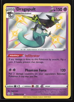 Dragapult SV062 Shining Fates: Shiny Vault Shiny Holo Rare Pokemon Card - Image 1
