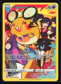 Dedenne TG07 SWSH09: Brilliant Stars Trainer Gallery Ultra Rare Pokemon Card - Image 1