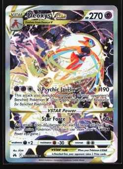 Deoxys VSTAR GG46 Crown Zenith: Galarian Gallery Ultra Rare Pokemon Card - Image 1