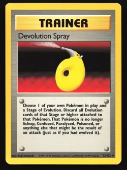 Devolution Spray 72/102 Base Set Rare Pokemon Card - Image 1