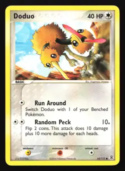 Doduo 62/112 FireRed & LeafGreen Common Pokemon Card - Image 1