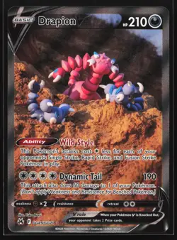 Drapion V GG49/GG70 Crown Zenith: Galarian Gallery Ultra Rare Pokemon Card - Image 1