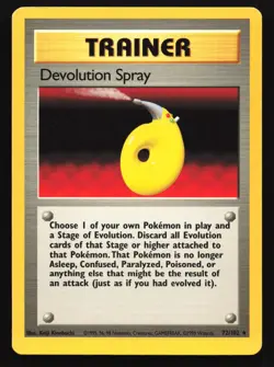 Devolution Spray 72/102 Base Set Rare Pokemon Card - Image 1