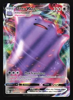 Ditto VMAX 051/072 Shining Fates Ultra Rare Pokemon Card - Image 1