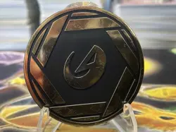 Dragon Energy Holo Gold & Black Pokemon TCG Jumbo Coin - Image 1