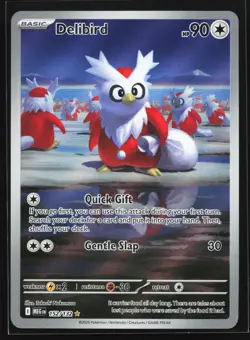 Delibird 152/132 ME01: Mega Evolution Illustration Rare Pokemon Card - Image 1