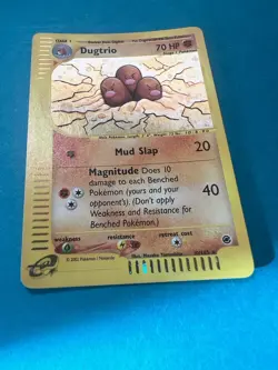 Dugtrio 10/165 Holo Rare Expedition E-Series 2002 Pokemon Small Half Swirls - Image 5