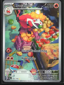Crocalor 202/193 SV02: Paldea Evolved Illustration Rare Pokemon Card - Image 1