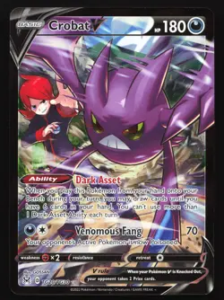 Crobat V TG20 SWSH11: Lost Origin Trainer Gallery Ultra Rare Pokemon Card - Image 1