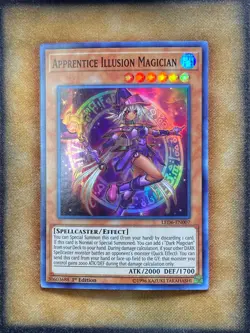 Yugioh Apprentice Illusion Magician LED6-EN007 Super Rare 1st Ed NM - Image 1