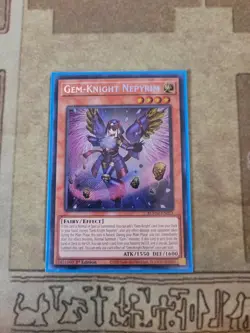 YUGIOH GEM-KNIGHT NEPYRIM BLMM-EN021 SECRET 1ST ED NM - Image 1
