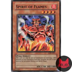 Yugioh Spirit of Flames LON-E067 Common NM - Image 1