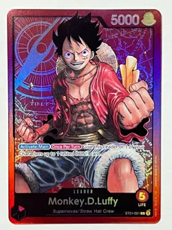 Monkey.D.Luffy ST01-001 One Piece Starter Deck 1 Straw Hat Crew Foil - Image 1