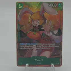 Bandai One Piece Carrot OP08-023 Super Rare Two Legends 5 Cost 6000 Power Foil - Image 1