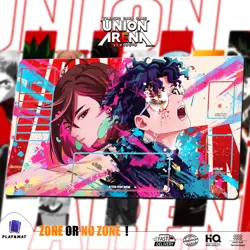 Union ARENA TCG Playmat 24x14"(60*35cm) | Dandadan - Momo X Ken - Stitched Edges - Image 1