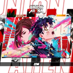 Union ARENA TCG Playmat 24x14"(60*35cm) | Dandadan - Momo X Ken - Stitched Edges - Image 2
