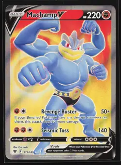 Machamp V (Full Art) 171/189 SWSH10: Astral Radiance Ultra Rare Pokemon Card - Image 1