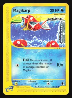 Magikarp 118/165 Expedition Common Pokemon Card - Image 1