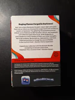Pokeman Trading Cards Scarlet And Violet Obsidian Flames. Not sealed. - Image 2