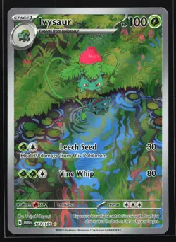 Ivysaur 167/165 MEW EN-151 Illustration Rare Pokemon Card - Image 1