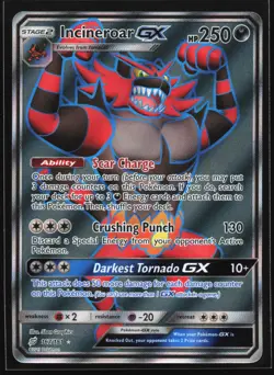 Incineroar GX (Full Art) 167/181 SM - Team Up Ultra Rare Pokemon Card - Image 1