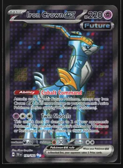 Iron Crown ex 191/162 Temporal Forces Ultra Rare Pokemon Card - Image 1