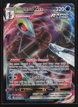 Inteleon VMAX 079/264 SWSH08: Fusion Strike Ultra Rare Pokemon Card - Image 1