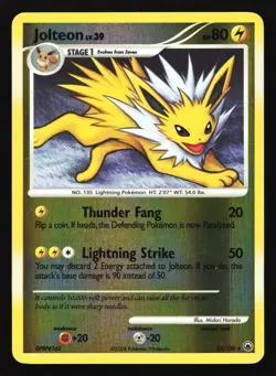 Jolteon 23/100 Majestic Dawn Reverse Holo Rare Pokemon Card - Image 1