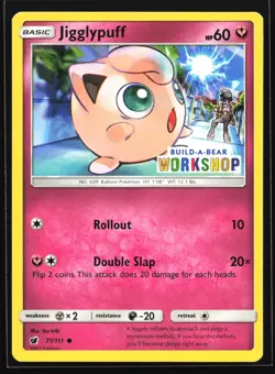 Jigglypuff 071/111 Build-A-Bear Workshop Stamped Promo Pokemon Card - Image 1