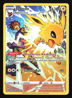 Jolteon TG04 SWSH09: Brilliant Stars Trainer Gallery Ultra Rare Pokemon Card - Image 1