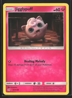 Jigglypuff (Holo Common) 14/18 Detective Pikachu Common Pokemon Card - Image 1