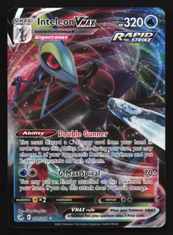 Inteleon VMAX 079/264 SWSH08: Fusion Strike Ultra Rare Pokemon Card - Image 1
