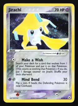 Jirachi 8/101 Hidden Legends Holo Rare Pokemon Card - Image 1