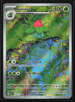 Ivysaur 167/165 SV: MEW EN-151 Illustration Rare Pokemon Card - Image 1