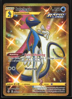 Inteleon 227/203 SWSH07: Evolving Skies Secret Rare Pokemon Card - Image 1