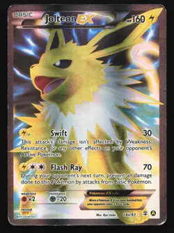 Jolteon EX (Full Art) 28a/83 Alternate Art Promo Pokemon Card - Image 1