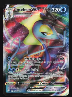 Inteleon VMAX 050/192 SWSH02: Rebel Clash Ultra Rare Pokemon Card - Image 1