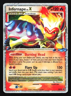 Infernape LV. X DP10 Diamond and Pearl Black Star Promo Pokemon Card - Image 1