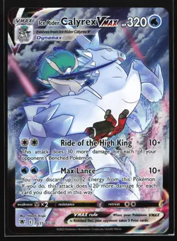 Ice Rider Calyrex VMAX TG15 Astral Radiance Trainer Gallery Pokemon Card - Image 1