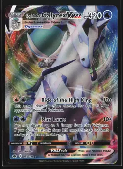 Ice Rider Calyrex VMAX 046/198 SWSH06: Chilling Reign Ultra Rare Pokemon Card - Image 1