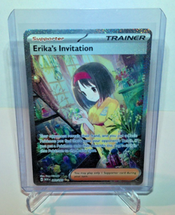 Pokemon Card TCG Scarlet & Violet Trainer Supporter Erika's Invitation 203/165 - Image 1