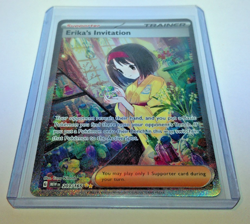 Pokemon Card TCG Scarlet & Violet Trainer Supporter Erika's Invitation 203/165 - Image 2