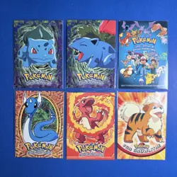 Pokemon Lot Of 6 Topps 1995-1999 Cards All Nm - Image 1