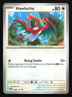 Hawlucha (Master Ball Pattern) 089/131 Prismatic Evolutions Reverse Pokemon Card - Image 1