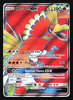Ho-Oh GX (Full Art) 131/147 SM - Burning Shadows Ultra Rare Pokemon Card - Image 1